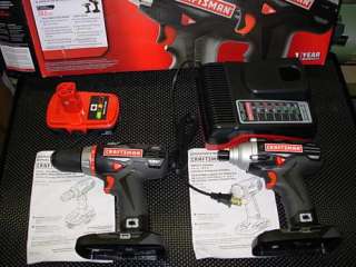 Craftsman Lithium ion C3 19.2 Volt 1/2 drill driver and 1/4 impact 