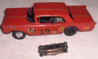 Original Early 1962 AMT 1/25 Slot Car Steerable Turnpike #2  