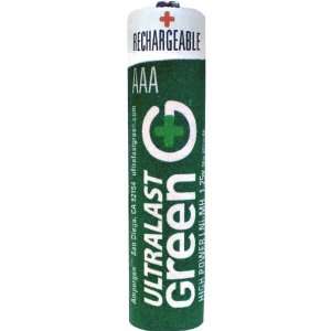  AAA Green High Power Rechargeable Batteries   4 Pack 