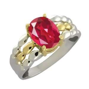   Dance Pink Mystic Quartz Sterling Silver 10k Yellow Gold Ring Jewelry