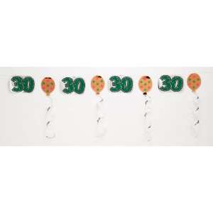  30th Birthday Foil Garlands   Decorations Toys & Games