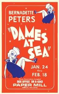 Original 1970s Broadway Show Poster ~Dames at Sea~ Bernadette Peters 