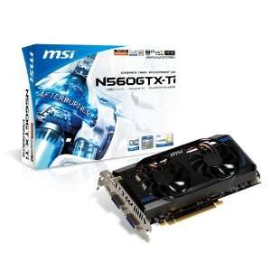 MSI N560GTX Ti M2D1GD5/OC NVIDIA GeForce GTX560 Ti, 1GB GDDR5, Dual 