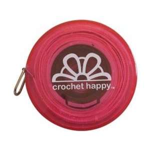  Knit Happy Gifts Crochet Happy Tape Measure Pink; 6 Items 