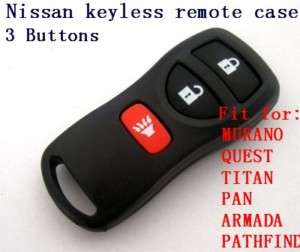 NISSAN KEYLESS REMOTE REPLACEMENT SHELL CASE 3 BUTTONS  