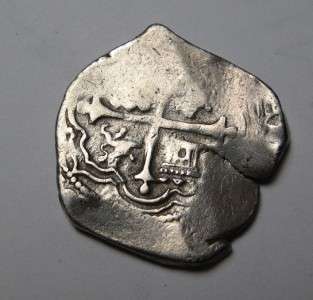 1632 Mexico City, Phillip IV Four Reales 4R Silver Cob *Light Wear 