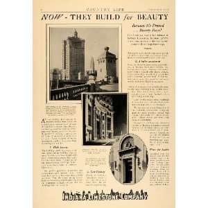 1927 Ad Indiana Limestone Chicago Bridge Architecture   Original Print 