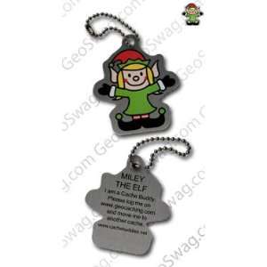  Miley the Elf Geocaching Trackable Tag
