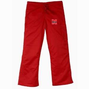  Nebraska Cornhuskers NCAA Cargo Style Scrub Pant (Red) (2X 