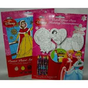    Disney Princess Color Your Own Holiday Art Set: Toys & Games