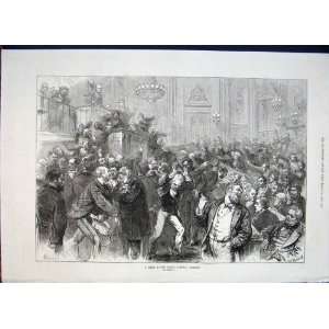 French National Assembly France Paris Old Print 1872 