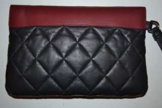   Classic NWT Leather Wristlet Handbag Clutch Case Cosmetic Bag  