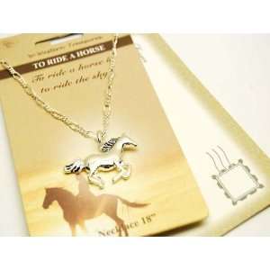  Horse Lover   Horse Charm Necklace 18 