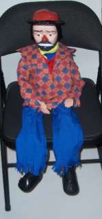 30in Emmett Kelly Jr. Ventriloquist Doll Clown Dummy Puppet 