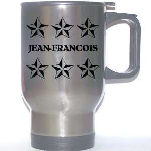 Personal Name Gift   JEAN FRANCOIS Stainless Steel Mug (black design 