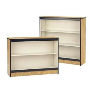 Virco 48 H Steel Frame Bookcase with Laminated Surface   Color 