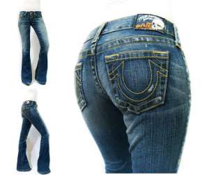 NWT TRUE RELIGION Womens Premium Jeans Vintage Gold Morgan Flare 