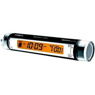 Timex T117B Travel Alarm Clock With Built In Flashlight   Black at 
