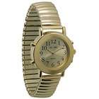    Time Gold Colored Talking Watch with Golden Expansion Band (7022140