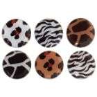 Bottle Cap Inc Vintage Collection Animal Print 1 Inch Epoxy Stickers