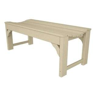   Friendly Sand & Sea Outdoor Patio Backless Bench   Khaki 