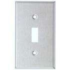Morris Products Stainless Steel Metal Wall Plates 4 Gang Toggle Switch