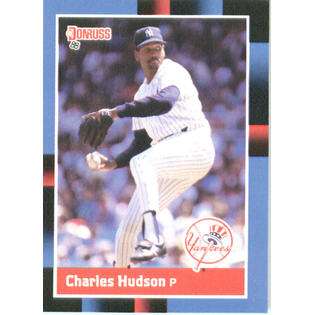   Donruss # 374 Charles Hudson New York Yankees Baseball Card  Topps