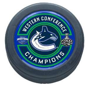  NHL Vancouver Canucks Conference Champs 3 Hockey Puck 