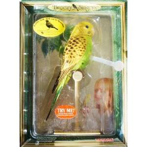   Motion Activated Bird Parakeet (Yellow Green Color)