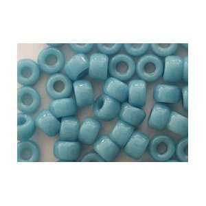   : Turquoise Opaque Czech Glass Crow Pony Beads: Arts, Crafts & Sewing