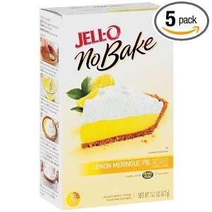 Jell O No Bake Pie, Lemon Meringue, 14.1 Ounce (Pack of 5)