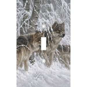  Wolves Decorative Light Switch Cover Wall Plate 