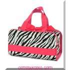 Moda 1 Zebra Cosmetic Bag Case Black White Pink