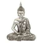 Benzara 12 Silver Buddha Meditating Peace Statue Sculpture