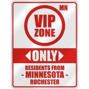   ZONE  ONLY RESIDENTS FROM ROCHESTER  PARKING SIGN USA CITY MINNESOTA