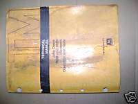 JOHN DEERE 762B 862B SCRAPER TECHNICAL MANUAL BOOK  