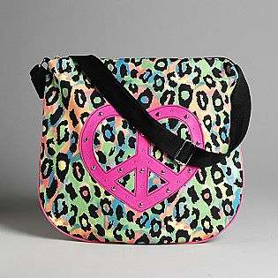 Neon Leopard Print Crossbody Handbag