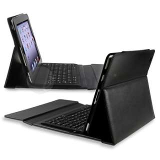   2nd Gen Black Stand Leather Case Cover With Bluetooth Keyboard  