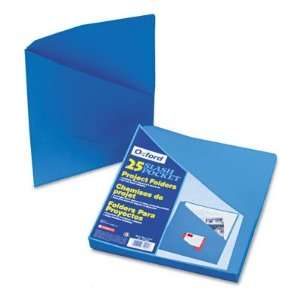 ESS31902 Slash Pocket Project Folders, Letter Size, Unpunched, Blue 
