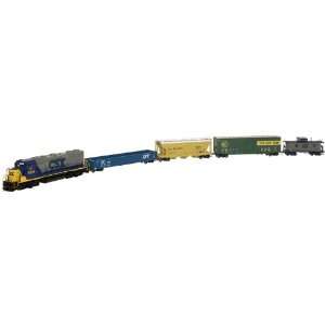  Atlas Ho Trainman Freight Train Set w/CSX GP38 2 Toys 