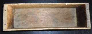 LB. Primitive KRAFT BRICK Wood Wooden Cheese Box RARE Antique  