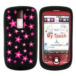  For TMobile MyTouch 3G Silicone Case Gems Pink Stars 