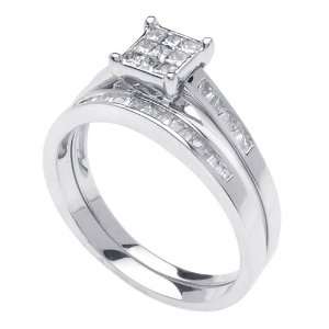Two Piece Engagement Ring With Comfort Fit 14K White Gold Can Also Be 