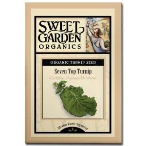  Seven Top Turnip   Certified Organic Heirloom Seeds Patio 