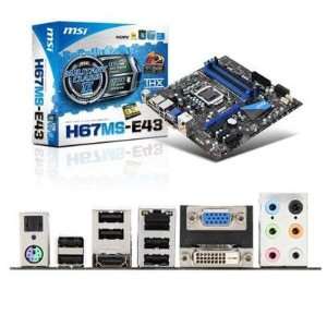  H67MSE43B3 MSI ATX Intel P67 Socket 1155 Electronics