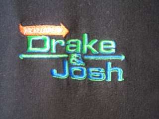 Drake And Josh Nickelodeon Black Sweatshirt Hoodie Zipper XL  