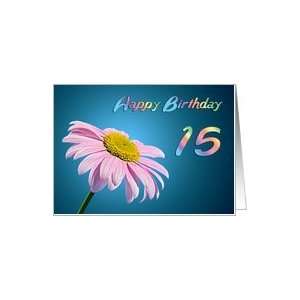    Beautiful Pink Daisy card for a 15 year old Card Toys & Games