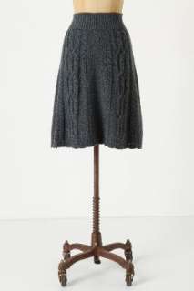 Anthropologie   Flowing Cables Sweater Skirt  