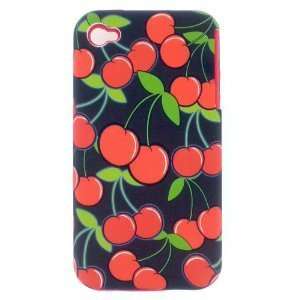   CHERRIES DUAL LAYER SNAP ON HARD COVER CASE Cell Phones & Accessories