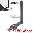 150Mbps Mini USB WiFi Wireless Adapter Network LAN Card 802.11n/g/b 